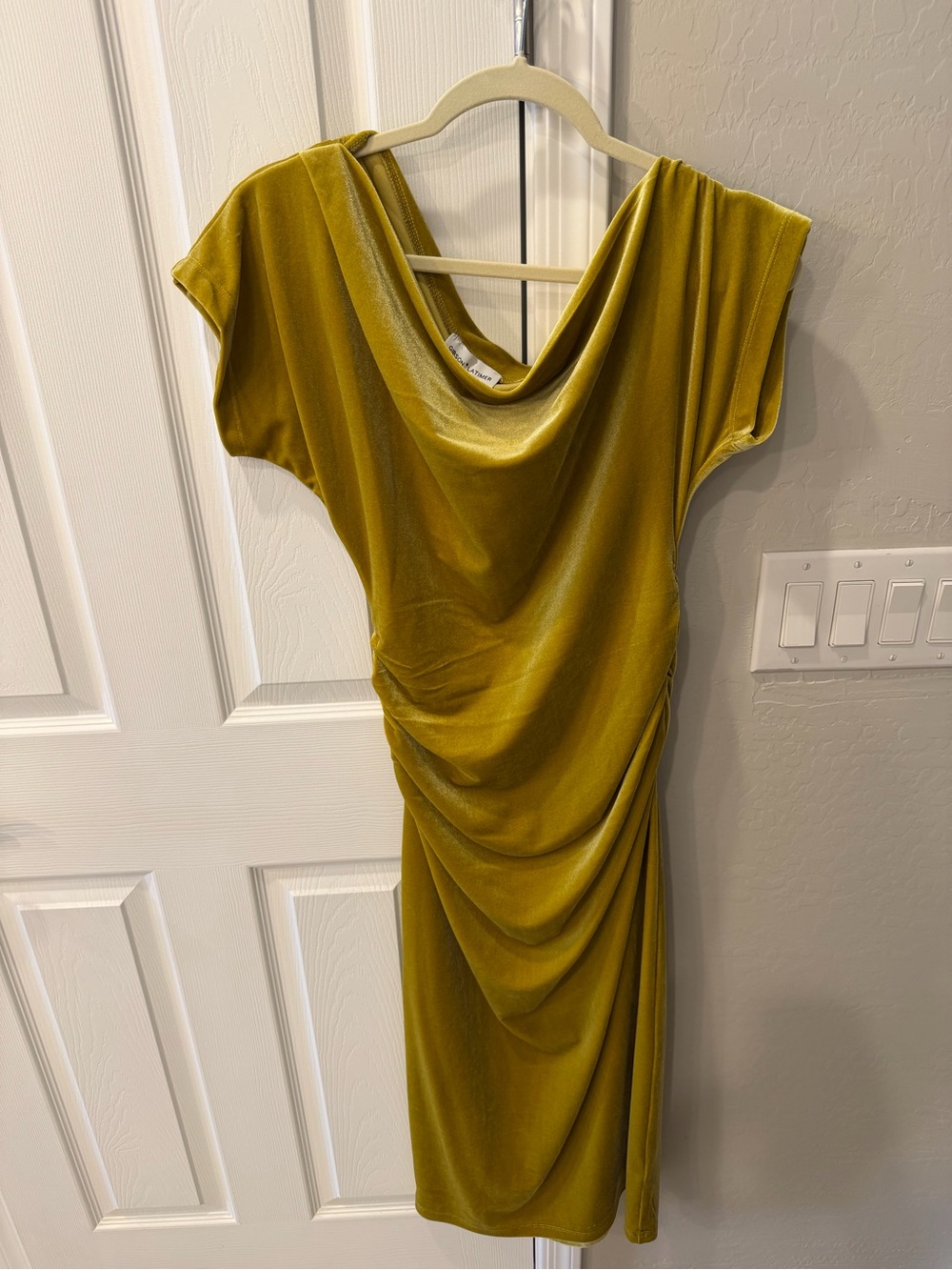 Gibson Latimer Draped Cowl Neck Women’s Dress